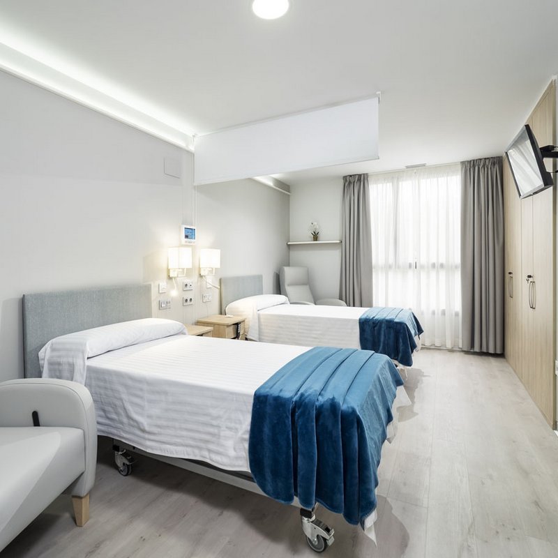 Dormitoris dobles a residència per persones grans CleceVitam Ponent Lleida